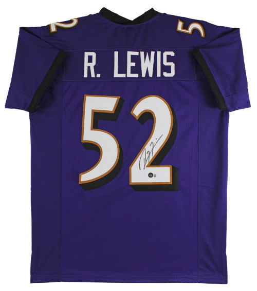 Ray Lewis signed Pro Style Jersey