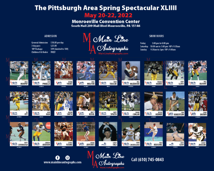 Lists Every Athlete Autograph Appearance In The US